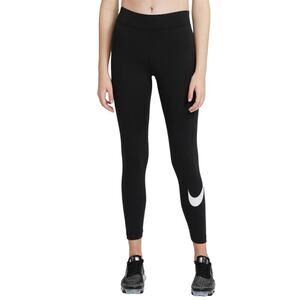 Nike NSW Essential Mid Rise Swoosh Leggings for Women, Medium - Stylish Comfort